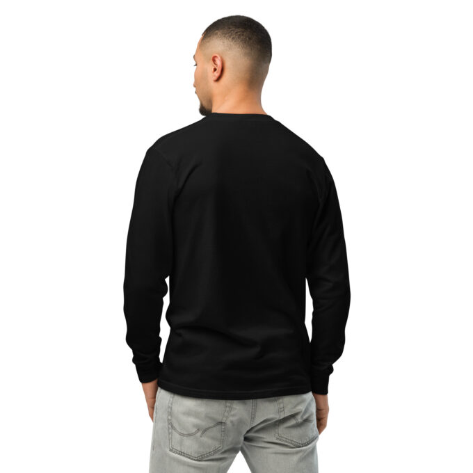 unisex garment dyed heavyweight long sleeve shirt black back 66bbc6305e56b