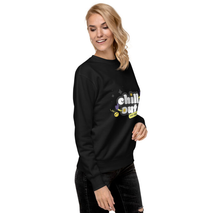 unisex premium sweatshirt black right front 66bbada21f8eb