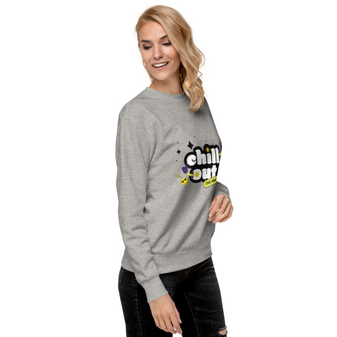 unisex premium sweatshirt carbon grey right front 66bbada261618