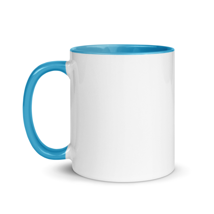 white ceramic mug with color inside blue 11 oz left 66bbb99edce81