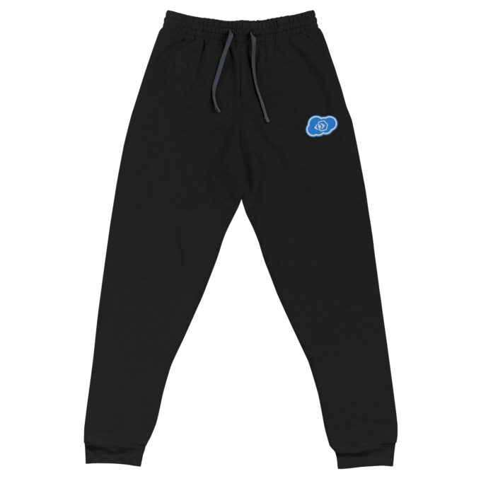 unisex joggers black front 66dec615a3233